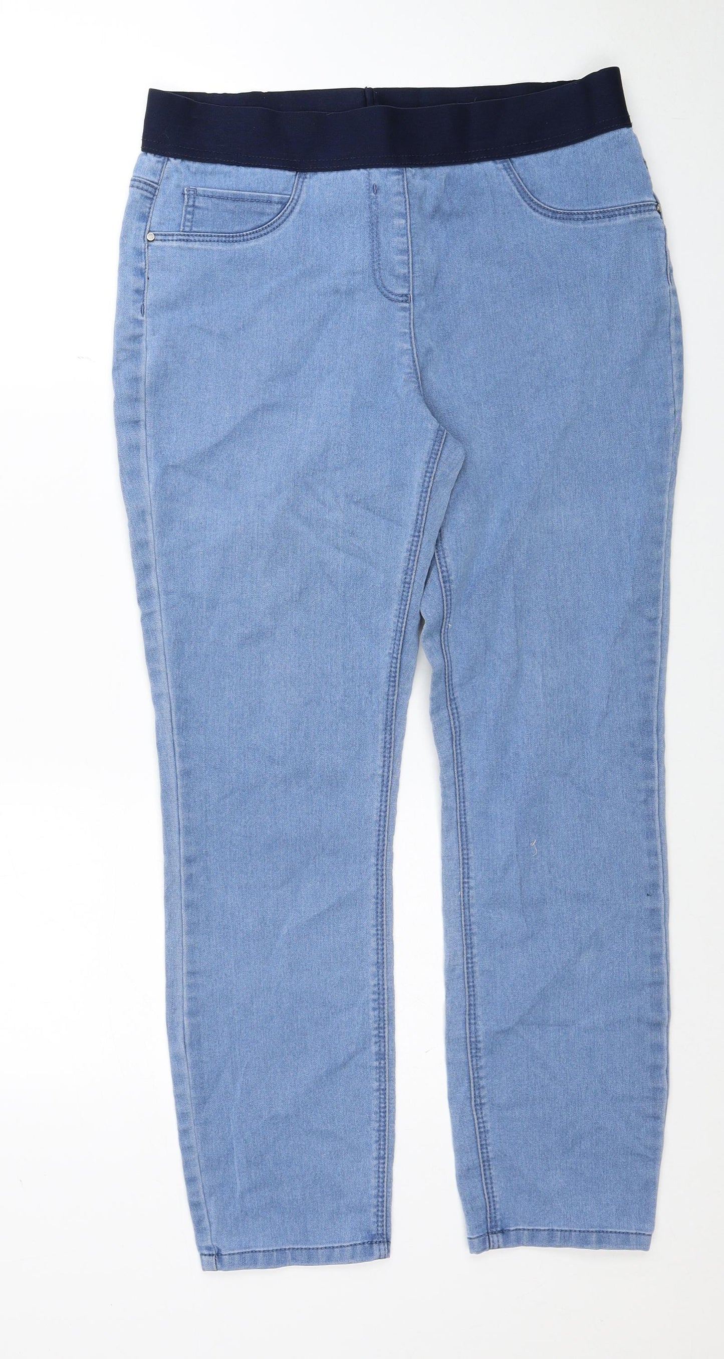 George Womens Blue Cotton Jegging Jeans Size 14 Regular