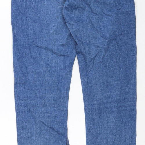 Topshop Womens Blue Cotton Skinny Jeans Size 30 in L32 in Regular Zip