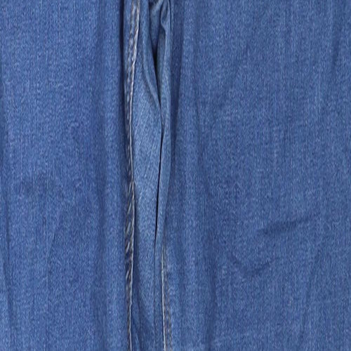 Topshop Womens Blue Cotton Skinny Jeans Size 30 in L32 in Regular Zip