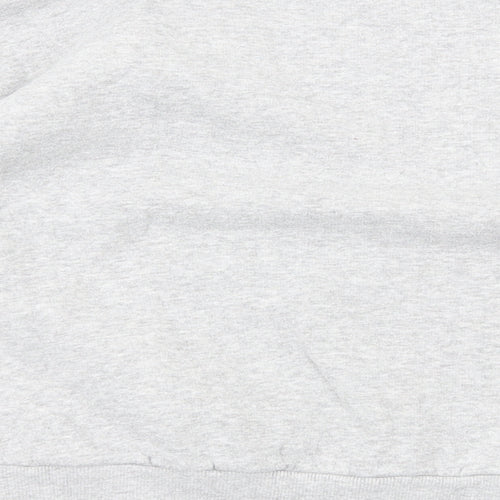 Boohoo Womens Grey Cotton Pullover Sweatshirt Size 6 Pullover - Love Heart