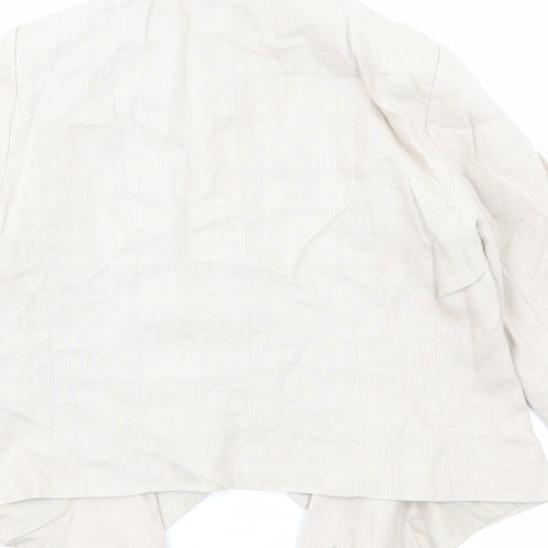 Principles Womens Beige Jacket Blazer Size 12