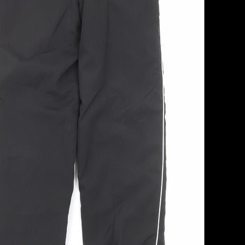Slazenger Girls Black Polyester Jogger Trousers Size 11-12 Years Regular