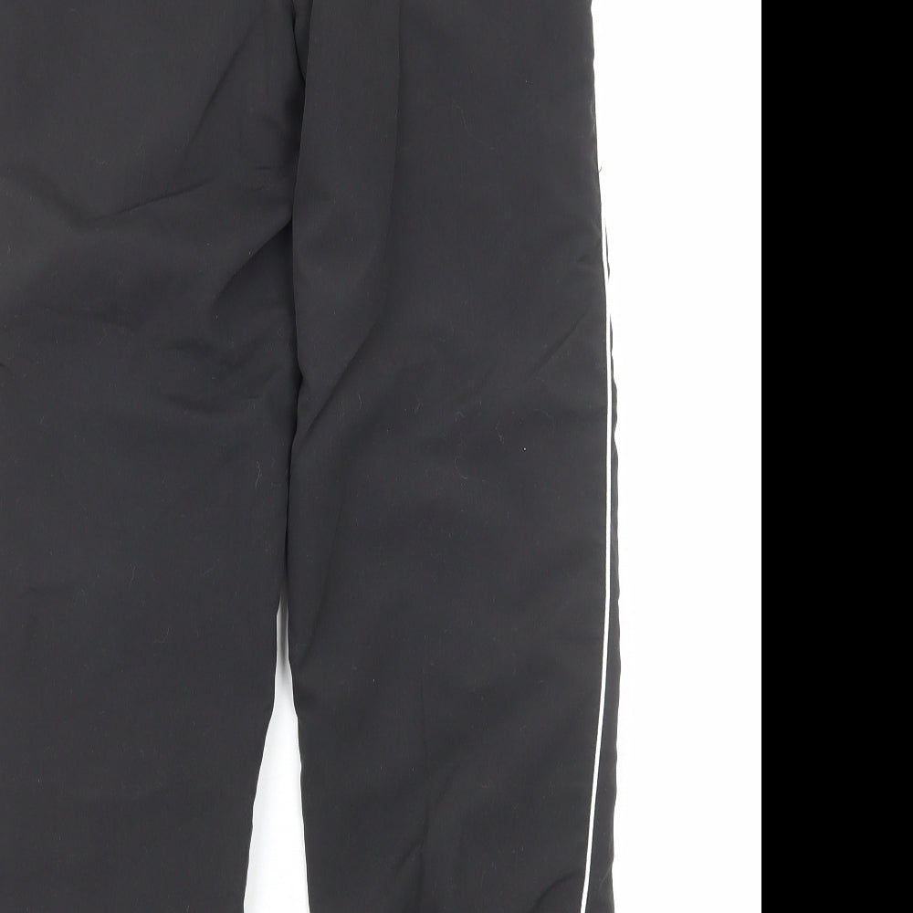 Slazenger Girls Black Polyester Jogger Trousers Size 11-12 Years Regular