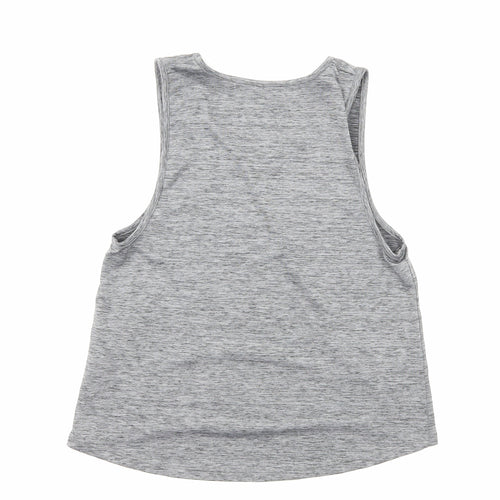 TU Girls Grey Polyamide Basic Tank Size 12 Years Scoop Neck Pullover - Let's Dance