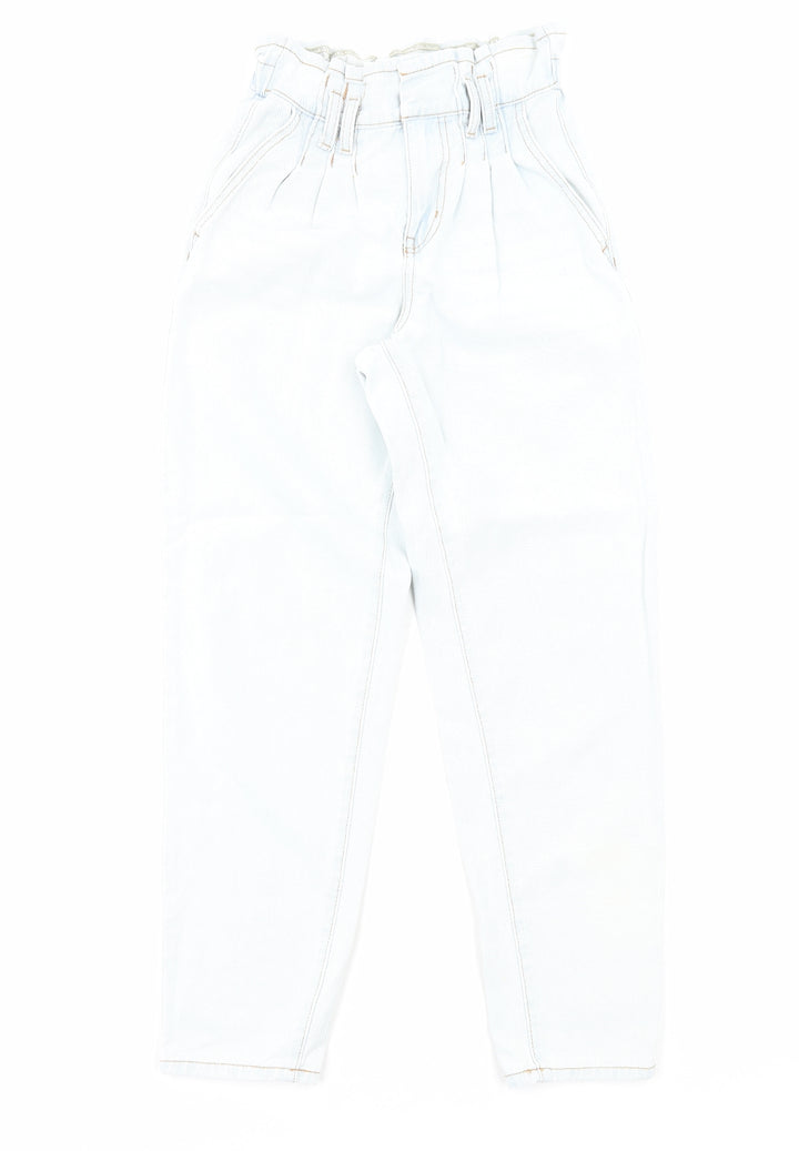 Primark Womens Blue Cotton Straight Jeans Size 6 Regular Zip