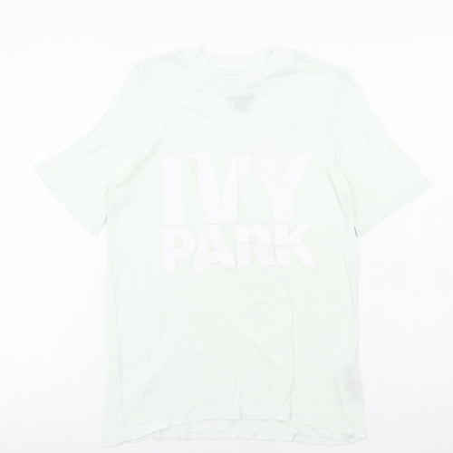 IVY PARK Womens Green Viscose Basic T-Shirt Size S Round Neck
