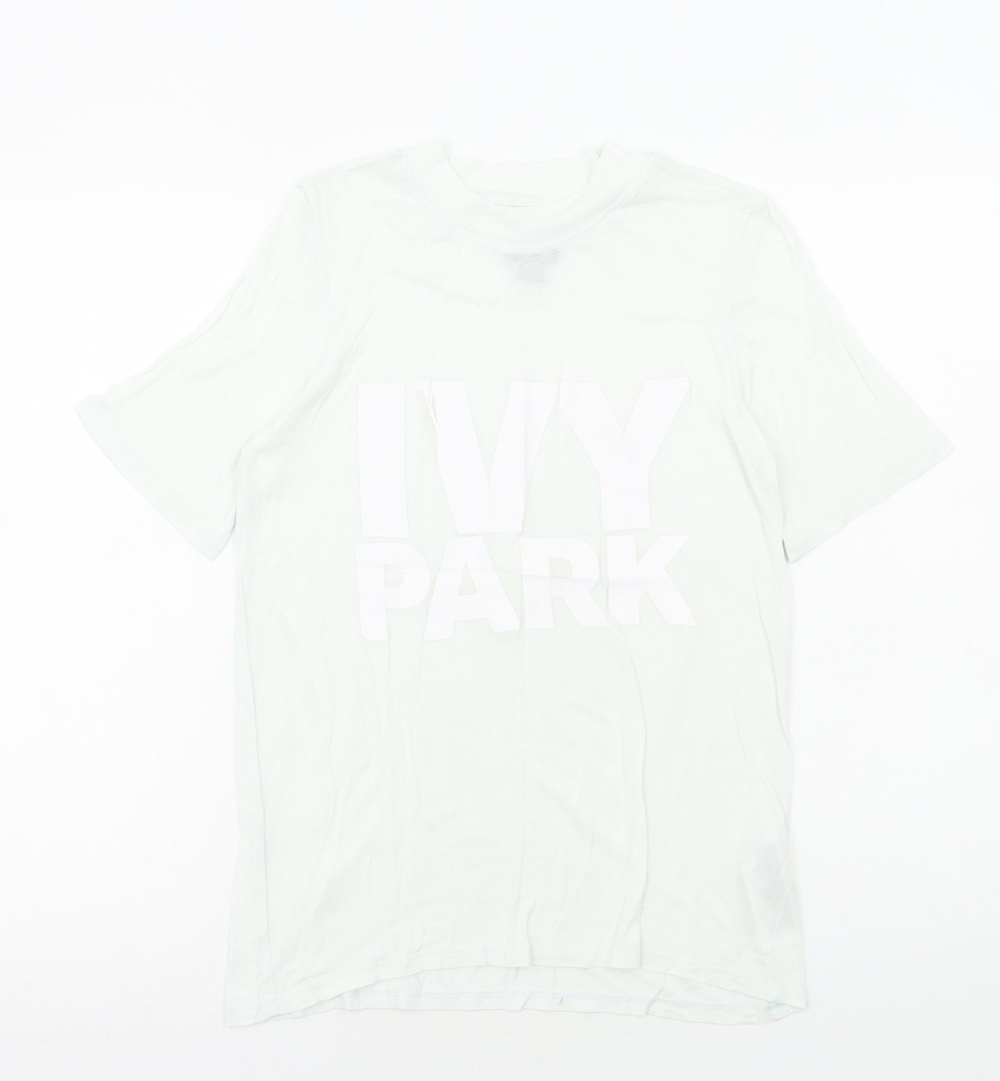IVY PARK Womens Green Viscose Basic T-Shirt Size S Round Neck