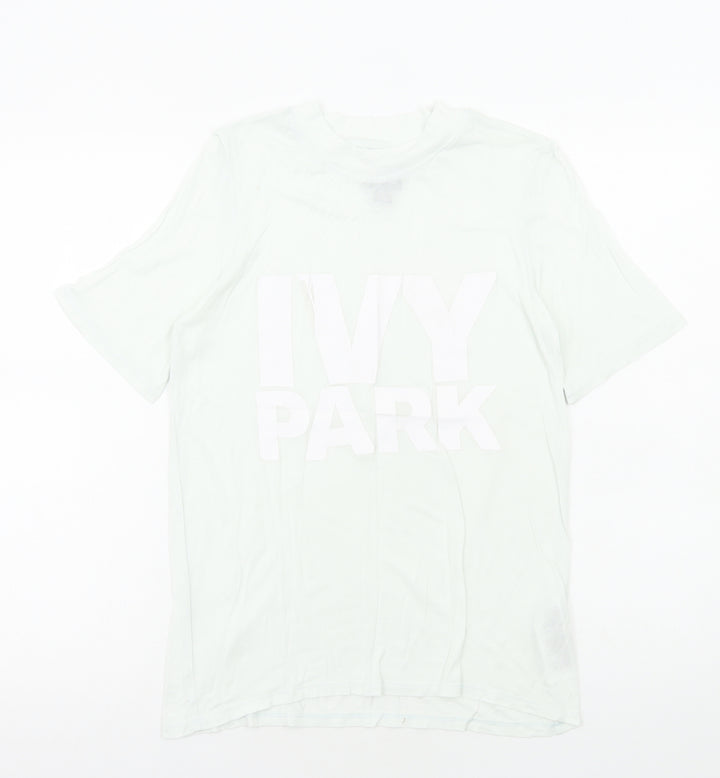 IVY PARK Womens Green Viscose Basic T-Shirt Size S Round Neck
