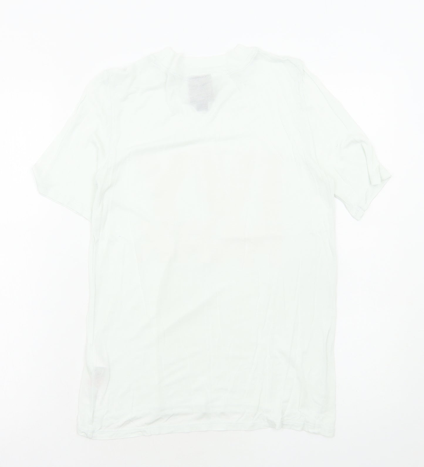 IVY PARK Womens Green Viscose Basic T-Shirt Size S Round Neck