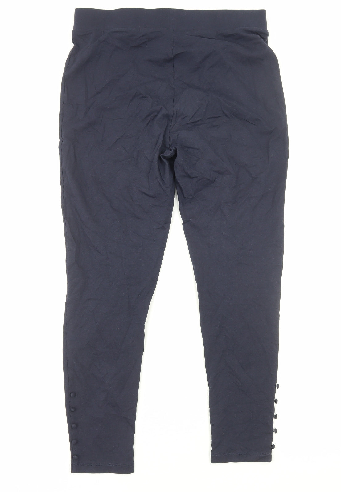 Bonmarché Womens Blue Cotton Jogger Leggings Size 14