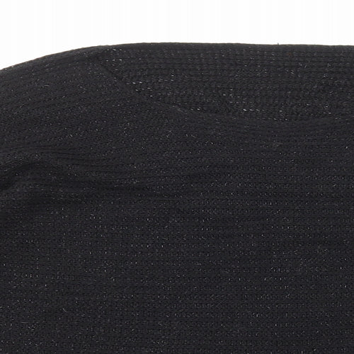 Preworn Womens Black Round Neck Acrylic Pullover Jumper Size M