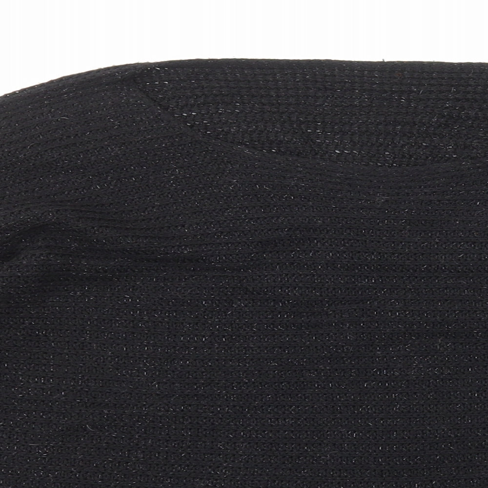 Preworn Womens Black Round Neck Acrylic Pullover Jumper Size M