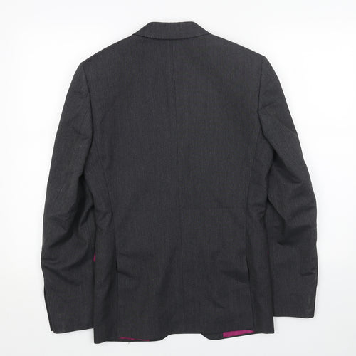 Marks and Spencer Womens Grey Polyester Jacket Blazer Size M