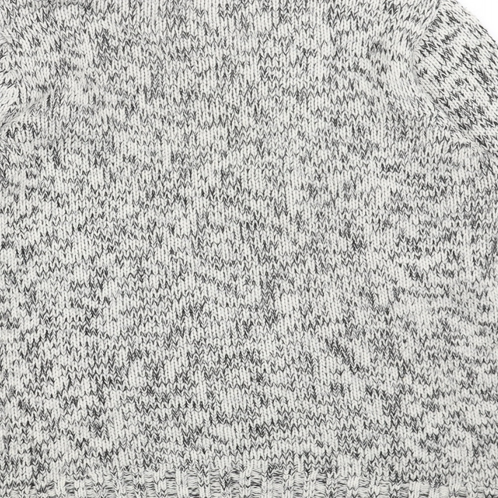 George Womens Grey Scoop Neck Acrylic Pullover Jumper Size 14 - Hearts