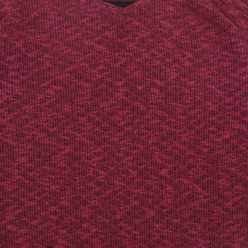 NEXT Womens Pink Scoop Neck Polyester Pullover Jumper Size 10