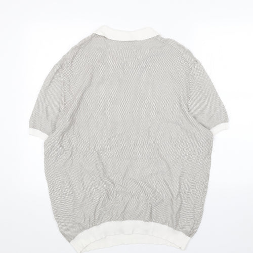 Marks and Spencer Mens Beige V-Neck Acrylic Pullover Jumper Size 2XL Long Sleeve