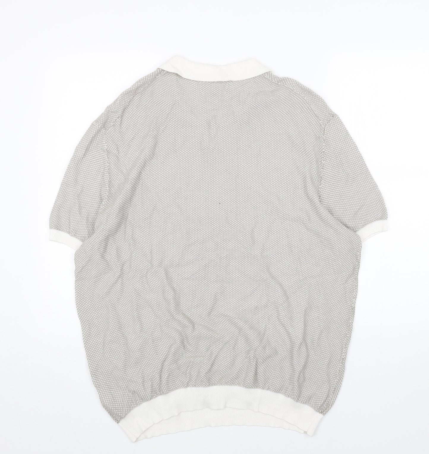 Marks and Spencer Mens Beige V-Neck Acrylic Pullover Jumper Size 2XL Long Sleeve