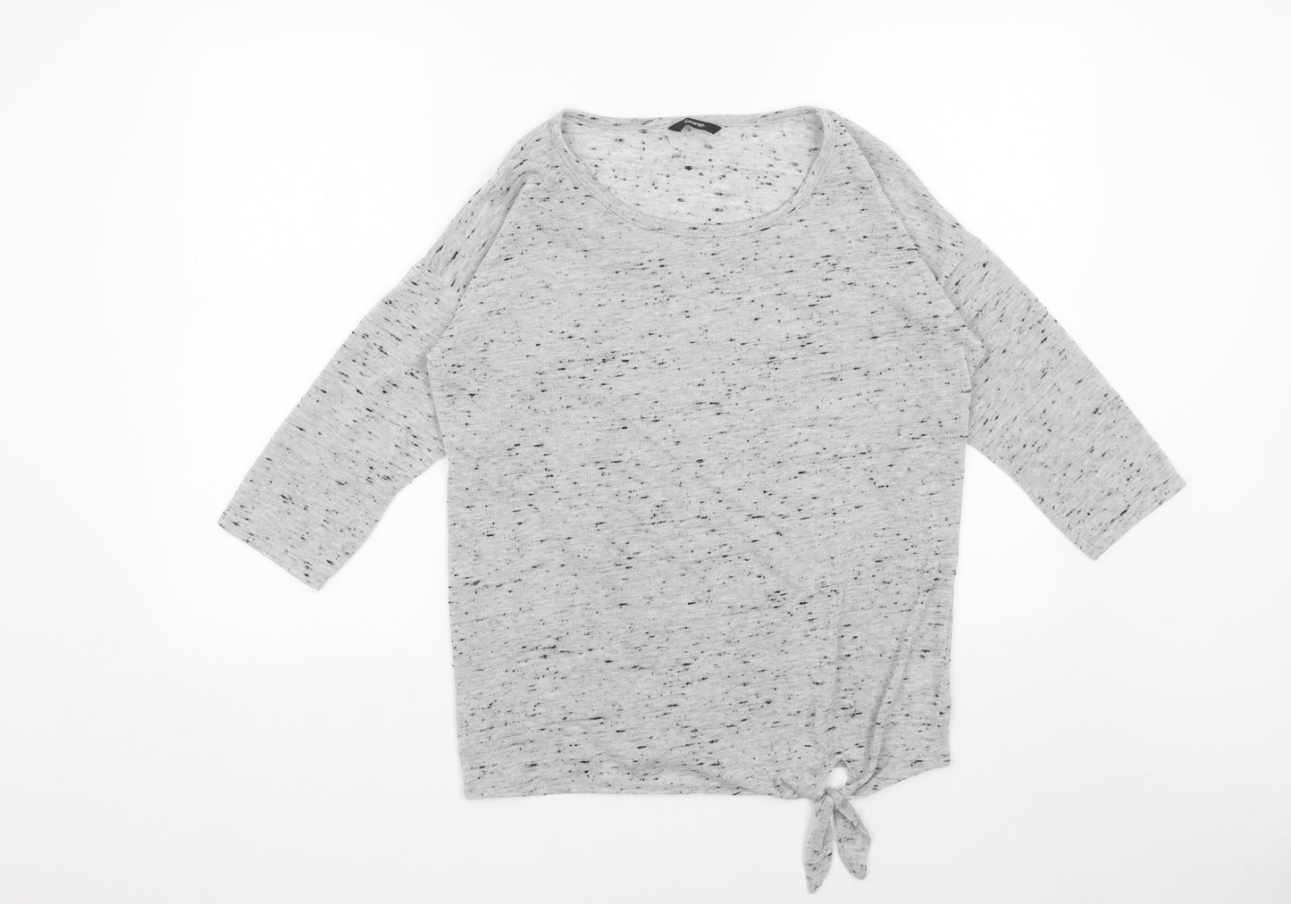 George Womens Grey Scoop Neck Acrylic Pullover Jumper Size 16