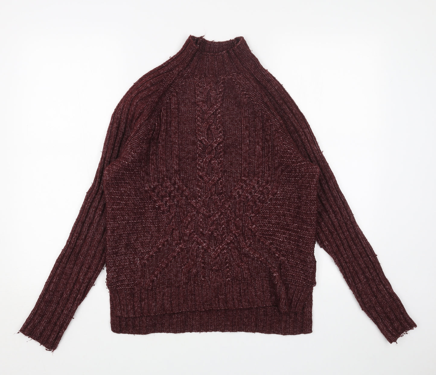 Gap Womens Red High Neck Acrylic Pullover Jumper Size M