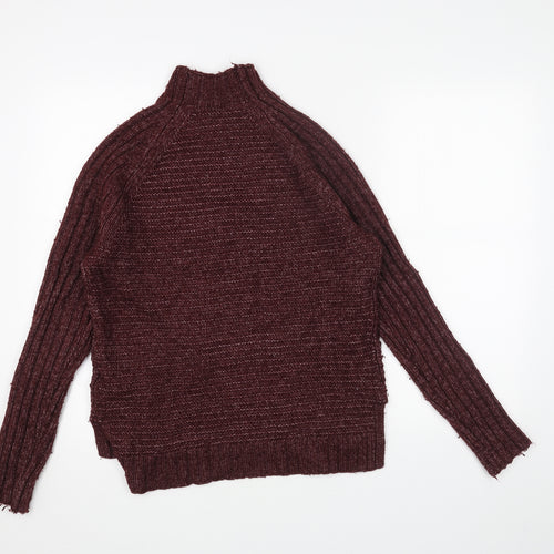 Gap Womens Red High Neck Acrylic Pullover Jumper Size M