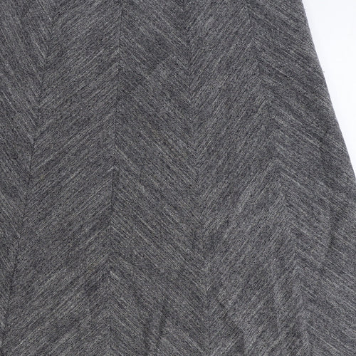 Marks and Spencer Womens Grey Polyester Swing Skirt Size 12