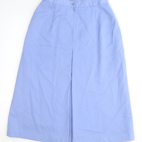 Mondi Womens Blue Polyester Straight & Pencil Skirt Size 8 Zip