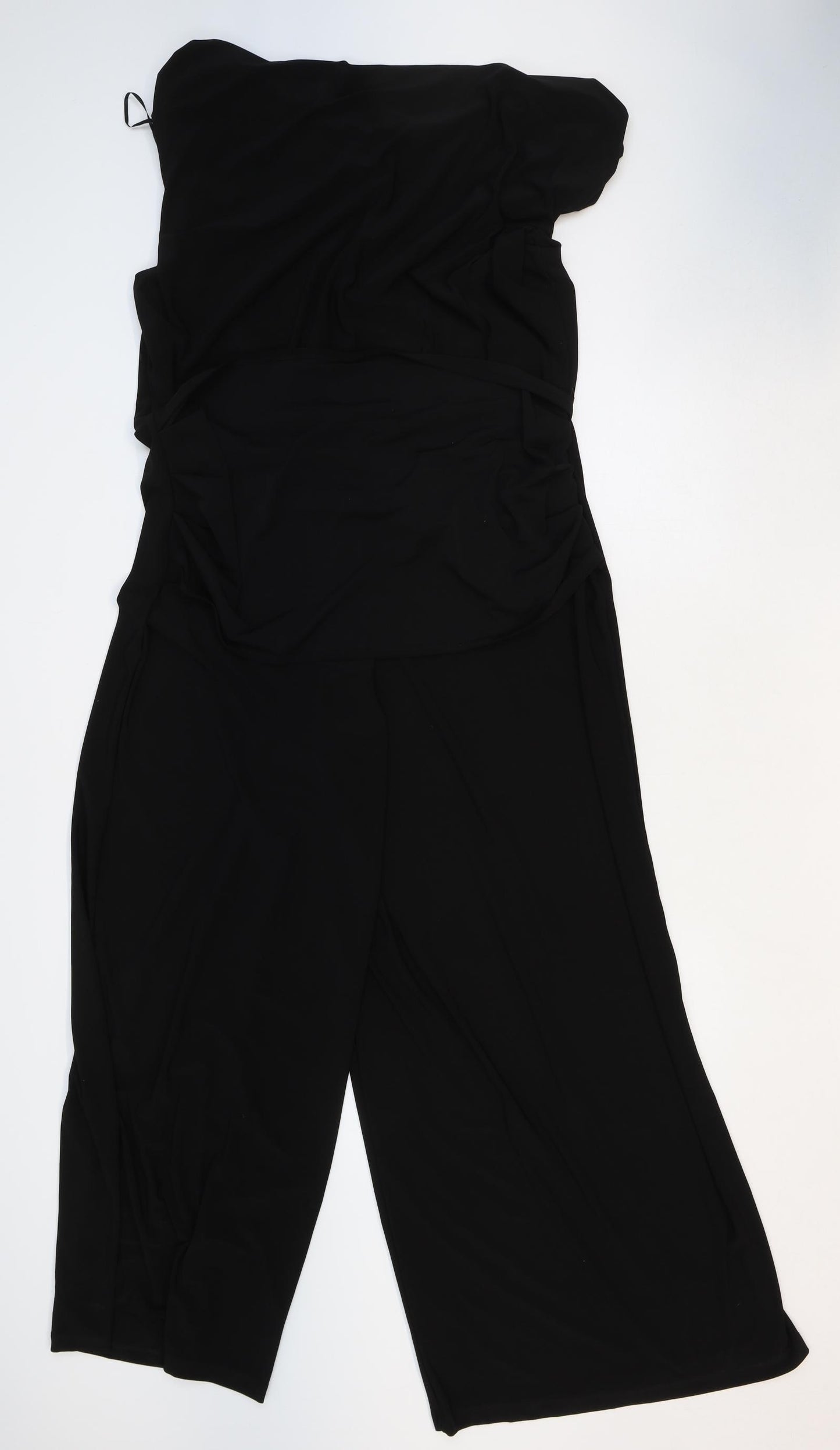 Roman Womens Black Polyester Jumpsuit One-Piece Size 18 Pullover