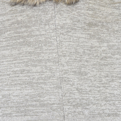 Atmosphere Womens Beige Round Neck Acrylic Cardigan Jumper One Size
