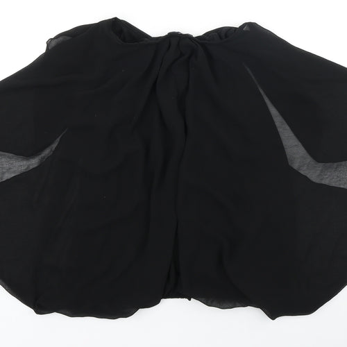 QED London Womens Black Polyester Basic Blouse Size 12 Boat Neck