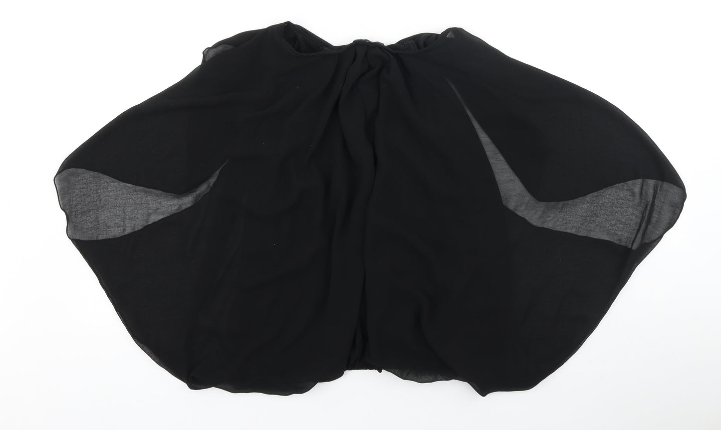 QED London Womens Black Polyester Basic Blouse Size 12 Boat Neck