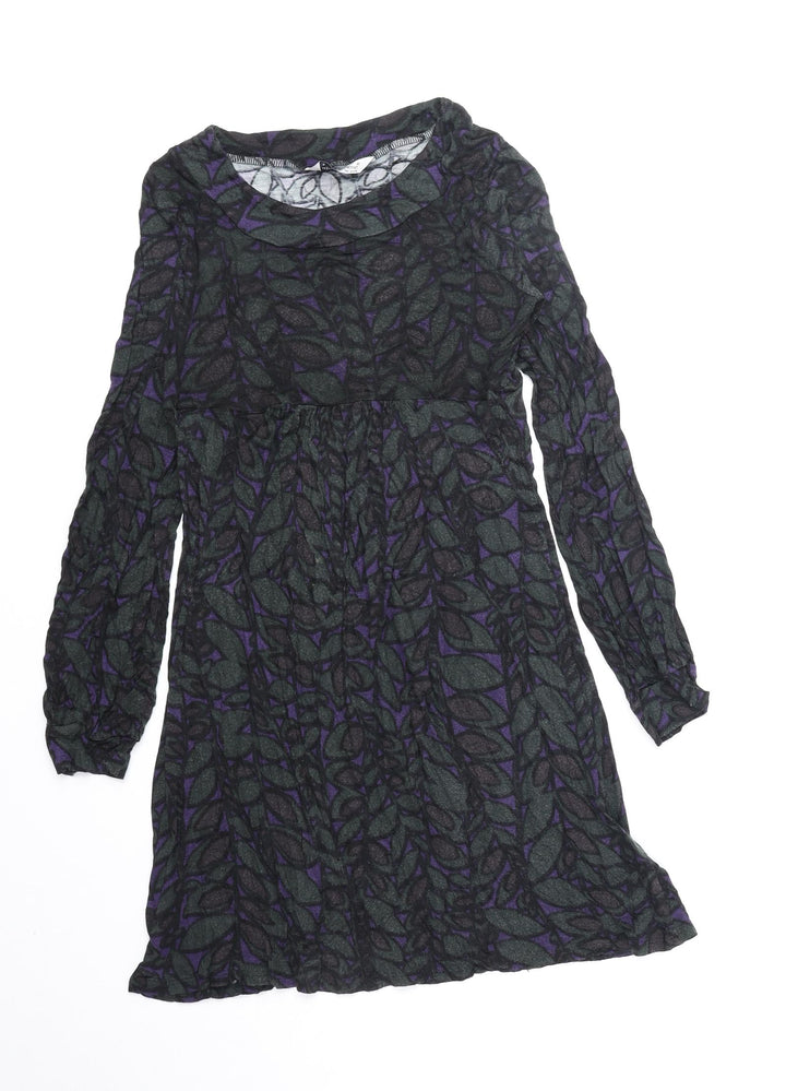 Atmosphere Womens Green Viscose A-Line Size 8 Round Neck Pullover