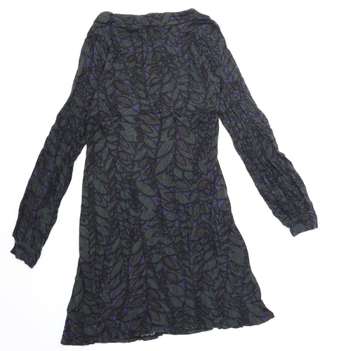 Atmosphere Womens Green Viscose A-Line Size 8 Round Neck Pullover