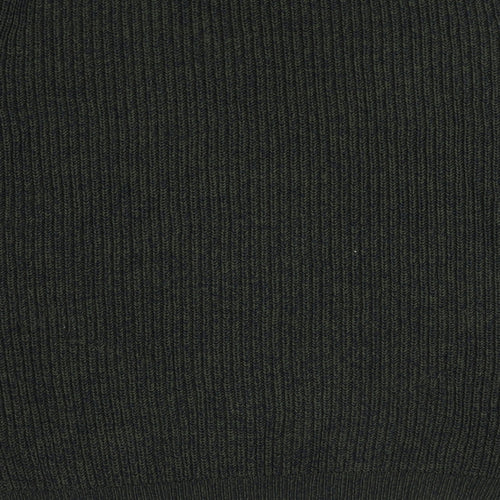 TU Mens Green Round Neck Acrylic Pullover Jumper Size 3XL Long Sleeve - Ribbed