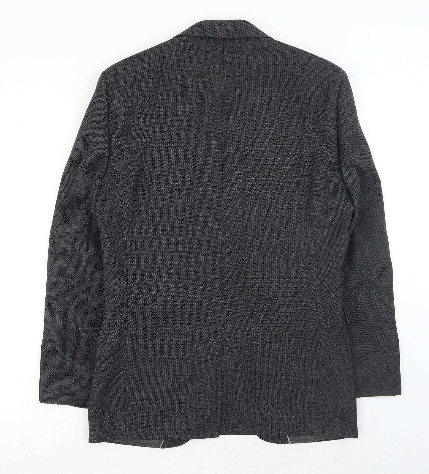 NEXT Mens Grey Polyester Jacket Blazer Size 38 Regular