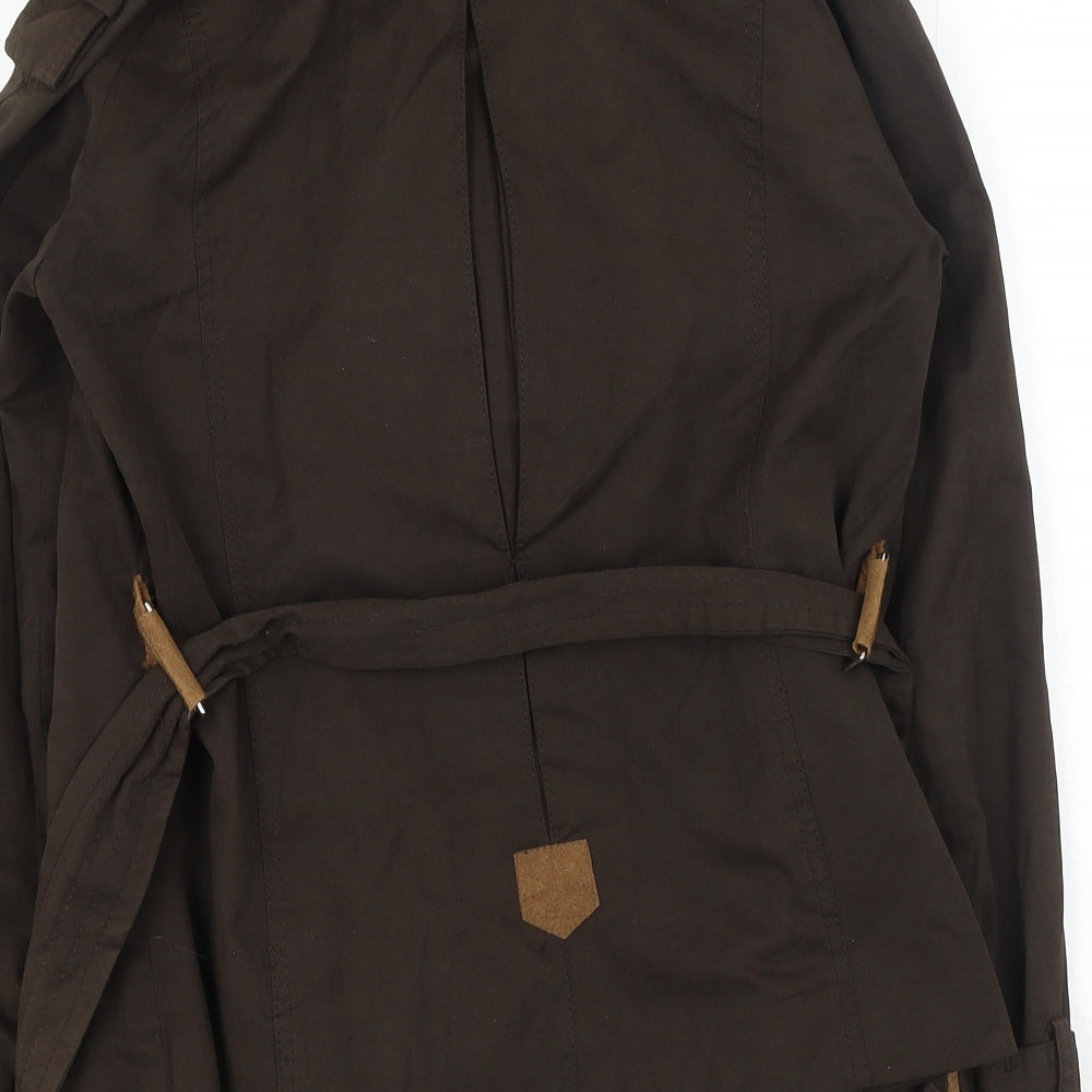 Zara Womens Brown Jacket Size S Tie