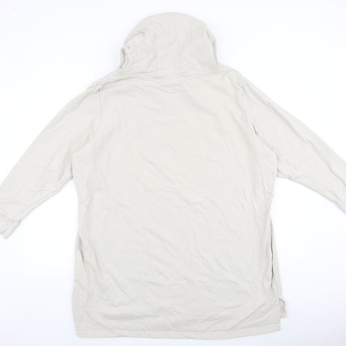 OTTOProducts Womens Beige Cotton Pullover Hoodie Size 24 Pullover - Be aware of our nature