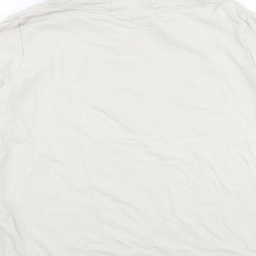 OTTOProducts Womens Beige Cotton Pullover Hoodie Size 24 Pullover - Be aware of our nature