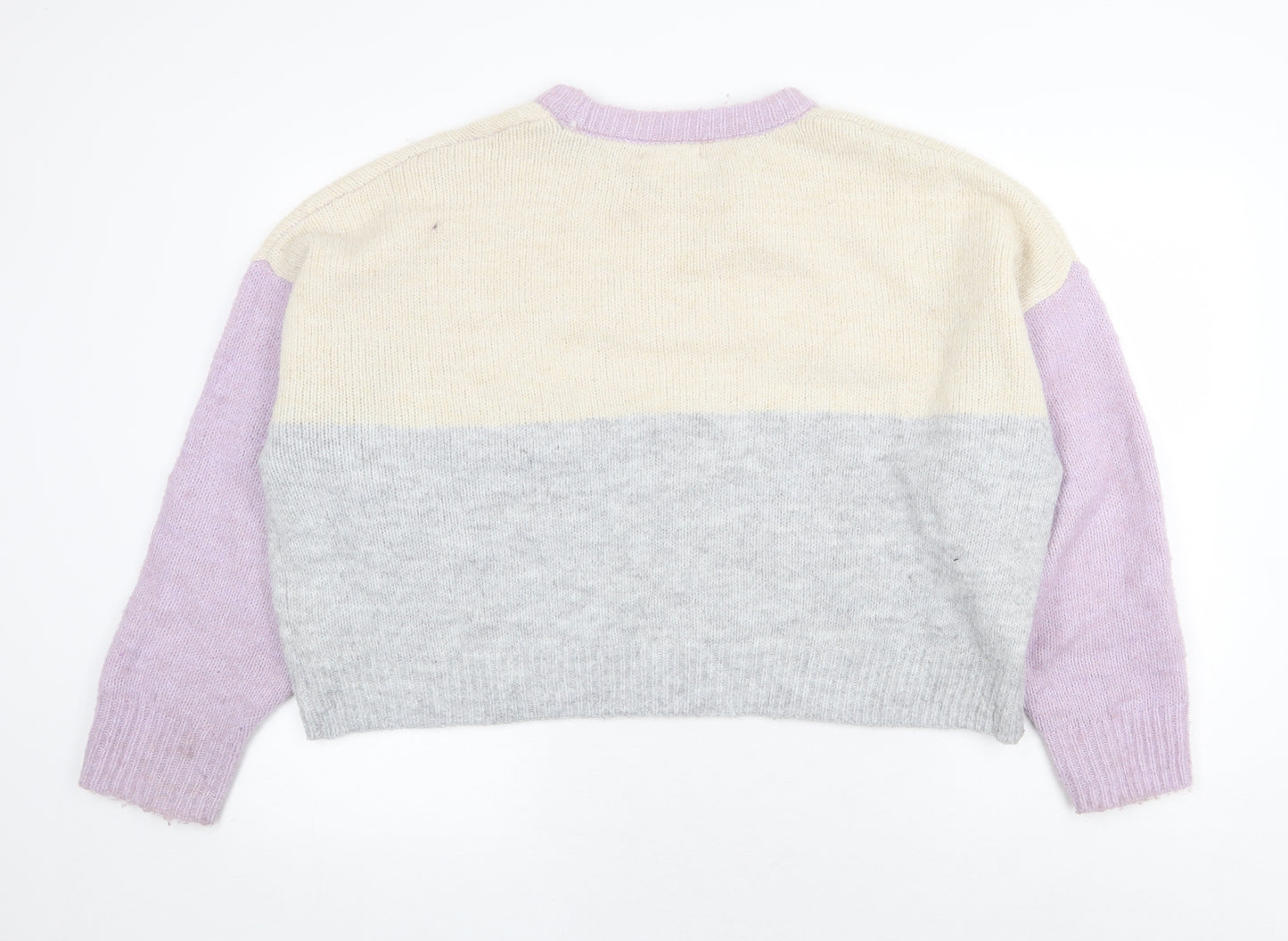 Primark Womens Multicoloured Round Neck Polyester Pullover Jumper Size XL