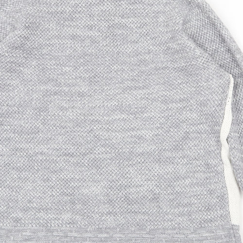Damart Womens Grey High Neck Acrylic Pullover Jumper Size L