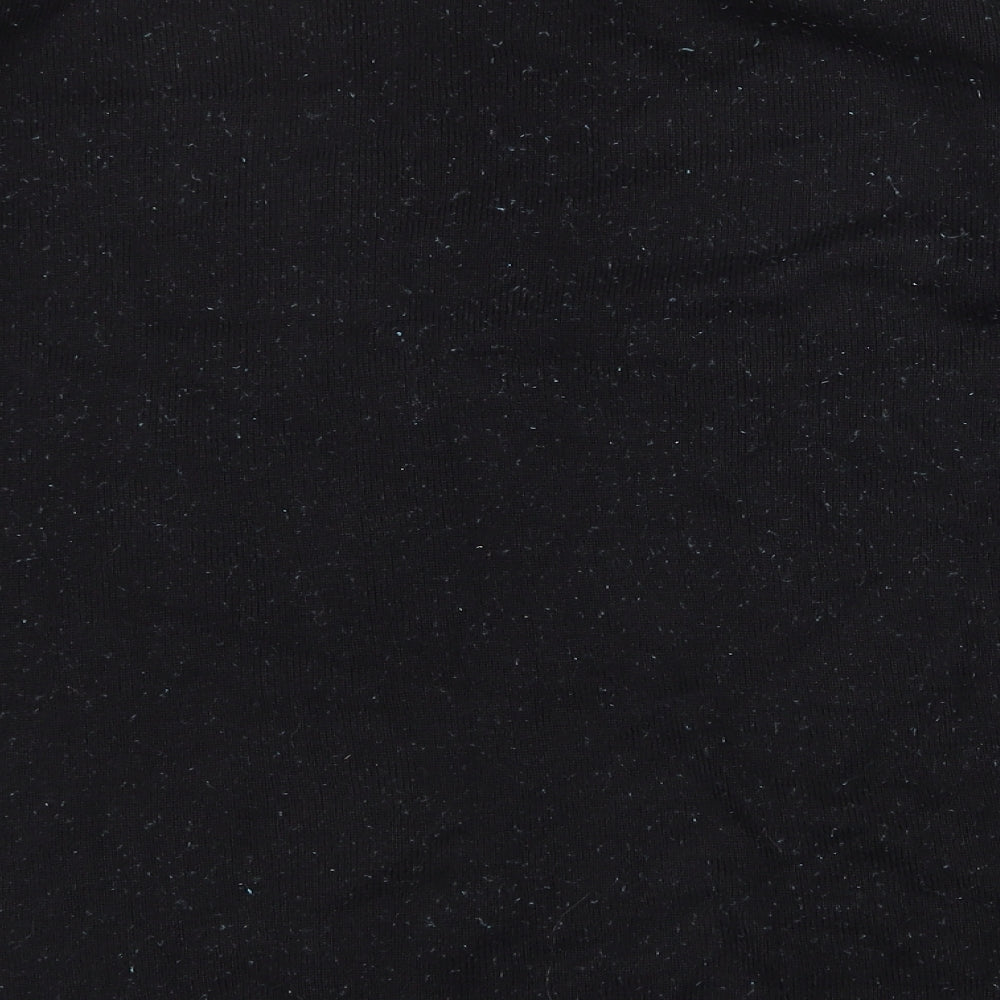 BHS Womens Black Round Neck Acrylic Pullover Jumper Size 12