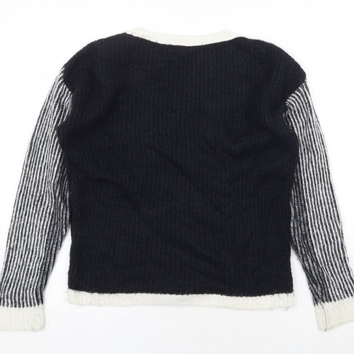 Atmosphere Womens Blue Round Neck Acrylic Pullover Jumper Size 6