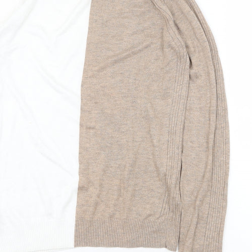 NEXT Womens Multicoloured Round Neck Polyester Pullover Jumper Size XS