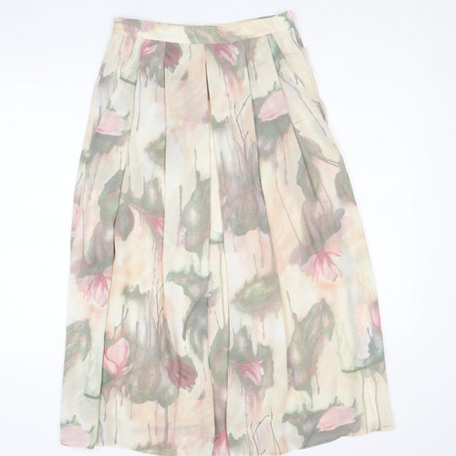 Reflections Womens Multicoloured Floral Polyester Tulip Skirt Size 12 Zip