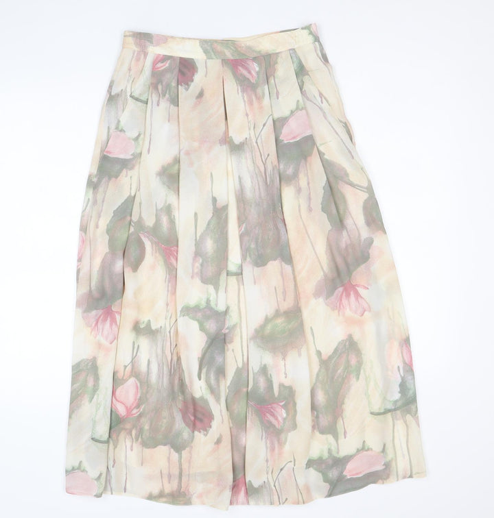 Reflections Womens Multicoloured Floral Polyester Tulip Skirt Size 12 Zip