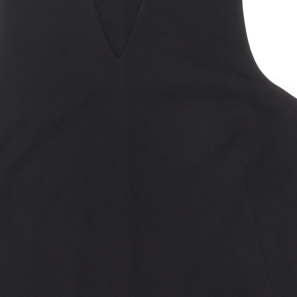 NEXT Womens Black Polyester A-Line Size 20 V-Neck Pullover