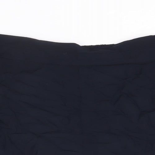 Marks and Spencer Womens Blue Viscose Basic Shorts Size 22 Regular Pull On