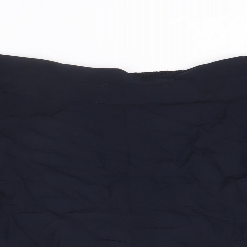 Marks and Spencer Womens Blue Viscose Basic Shorts Size 22 Regular Pull On