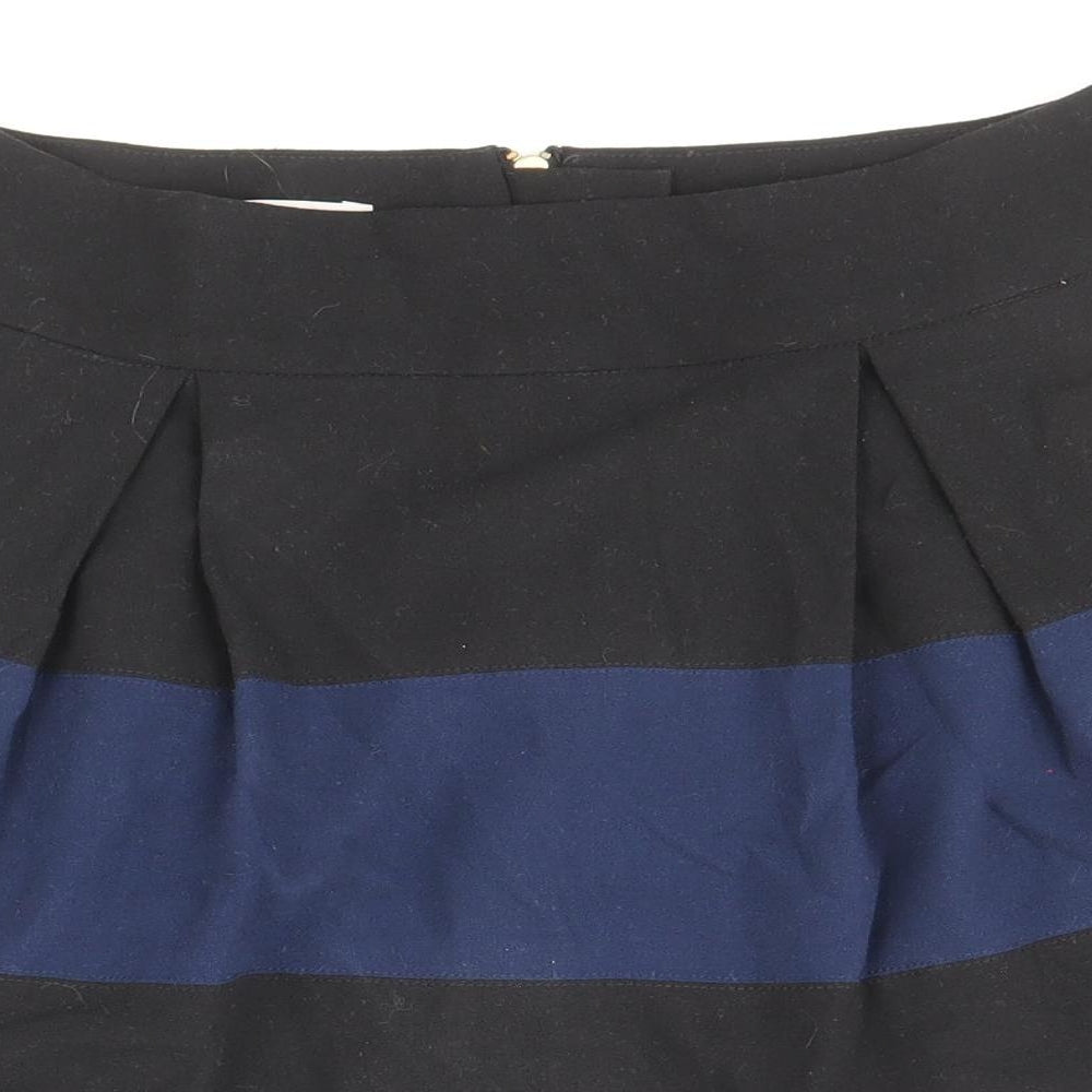 Kookai Womens Blue Polyester Tulip Skirt Size 8 Zip - Colourblock