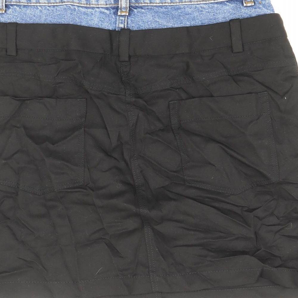 Sandro Womens Black Lyocell Straight & Pencil Skirt Size 6 Zip