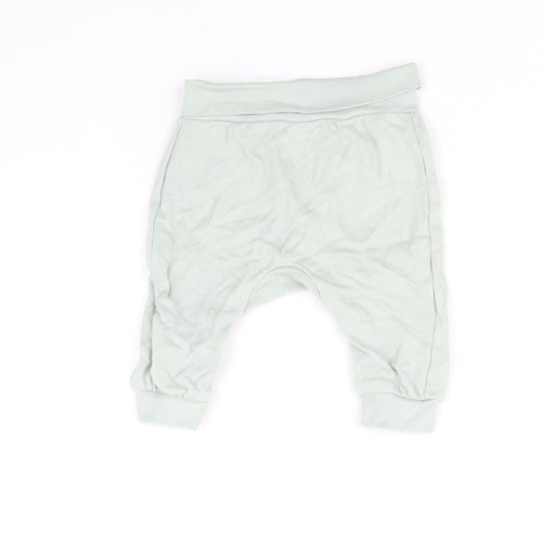 H&M Boys Blue 100% Cotton Jogger Trousers One Size Pullover